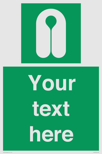 Custom sign safe condition Lifejacket